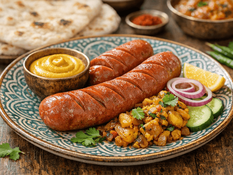 Bockwurst mit Senf